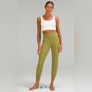 lululemon align joggers bronze green